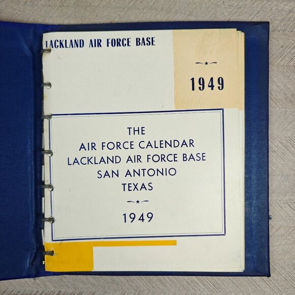 1949 Lackland Air Force Base Calendar Training Command Vintage Militaria Decor - Picture 2 of 8